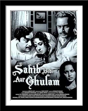 Tallenge - Sahib Bibi AUR Ghulam - Guru Dutt Meena Kumari - Classic Hindi Movie Poster Collection- Small Framed Poster(Paper,12 x 17 inches, Multicolour) - Multicolour: Amazon.in: Home & Kitchen