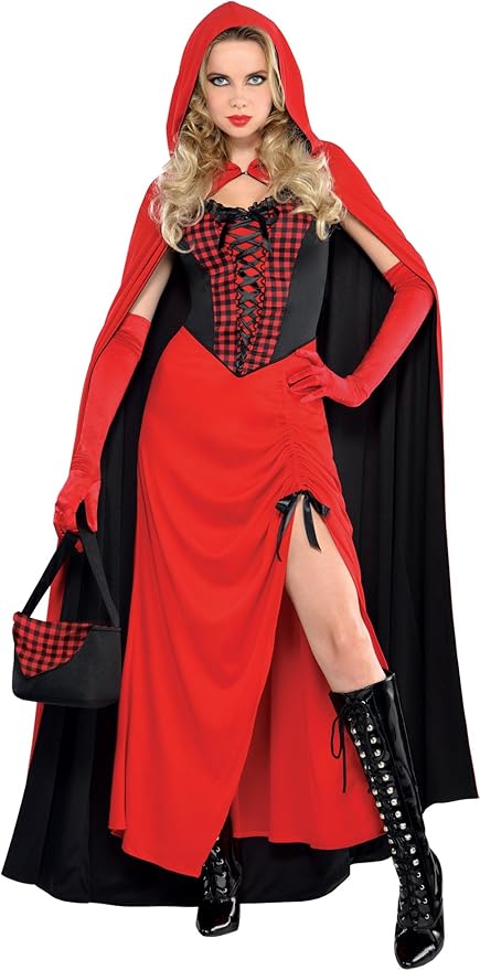 Amazon Com Amscan Adult Enchantress Red Riding Hood Costume X Large 14 16 Toys Games