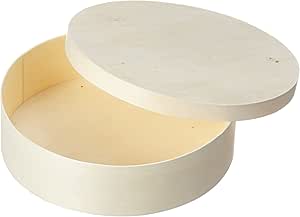 Rayher Redonda Caja de Chip de Madera, de plástico, 20 cm, Multicolor: Amazon.es: Hogar