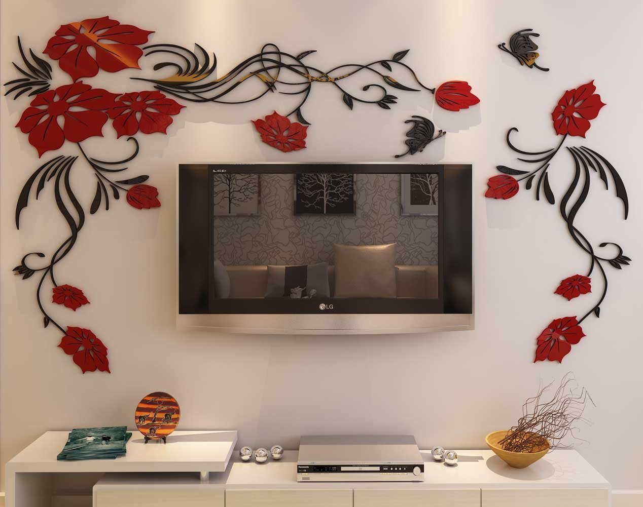 Best wall murals for living room brown