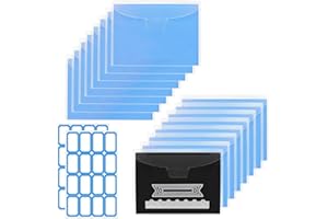 Yoseng 32 PCS Stamp and Die Storage Bag and Magnetic Sheet - Die Storage Set for Cutting,Scrapbooking,Storing Craft Dies, Embossers or Other Thin Metallic Items,and More-Blue