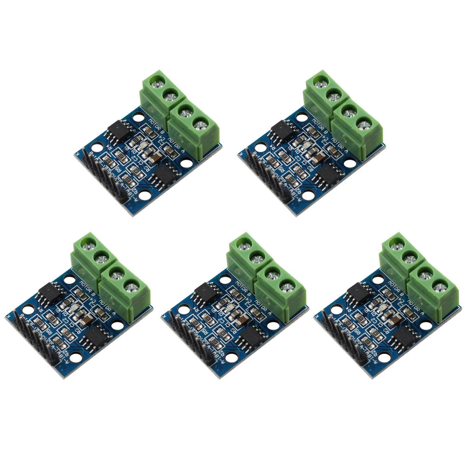 HALJIA 5PCS L9110S Dual-Channel H-bridge Stepper Motor Dual DC Motor Driver Controller Board Module Compatible with Arduino