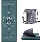 Avoalre Yoga Mat Foldable - Textured Non Slip Exercise Mat -Travel Lightweight Hot Yoga Mat with Carry Bag for Pilates &amp; Home Workouts (72"L x 24"W x 3mm Thick)