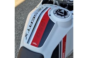Resin Bike Motorcycle 3D Stickers Compatible with Ducati DesertX 2022. Tank Protector Protection from Impact and Scratches. Motorcycle Resin Stickers - Made in Italy