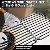 Steven-Bull S 7 in 1 BBQ Spatula with Scraper 17 Inch Heavy Duty Grilling Tool view 6