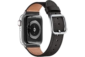 OMIU Straps Compatible with Apple Watch Band 38mm 40mm 42mm 44mm 41mm 45mm 49mm Women Men, Premium Genuine Leather Replacemen
