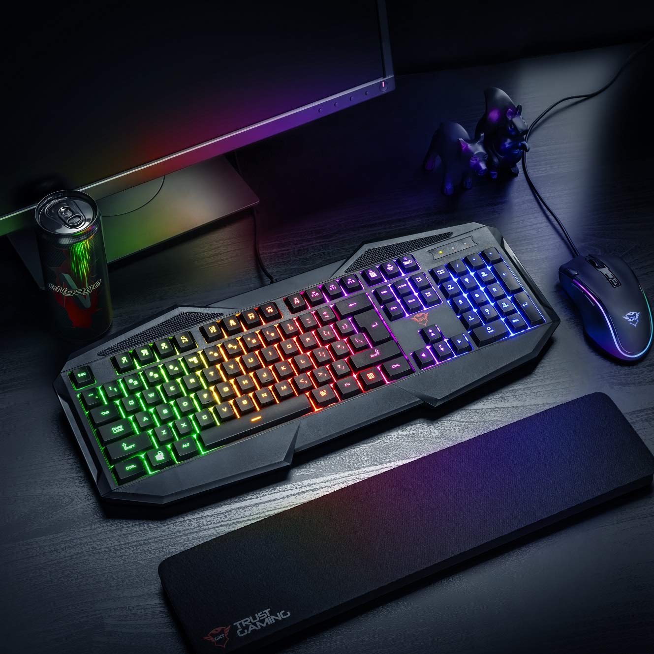 Trust Gaming 22514 Avonn GXT 830RW Gaming Keyboard LED Illuminated UK