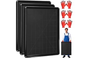 3 Pack Large Auto Oil Drip Pan 29.5 x 23.6 x 1.4 in Oil Change Drain Pan for Under Car Oil Drain Pan for Changing Oil Garage,