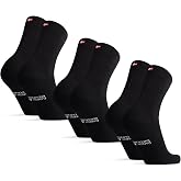 DANISH ENDURANCE Tennis Socks for Men &amp; Women, Crew, Cushioned, 6-Pack | Tennis Crew Socks for Men &amp; Women: cushioned organic cotton socks for court, gym and everyday wear