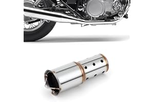RIDLOG Motorcycle DB Killer 51mm Universal Muffler Silencer Baffle Removable Noise Eliminator Motorcycle Exhaust Pipe Muffler Fit for Harley Honda Yamaha Kawasaki Suzuki