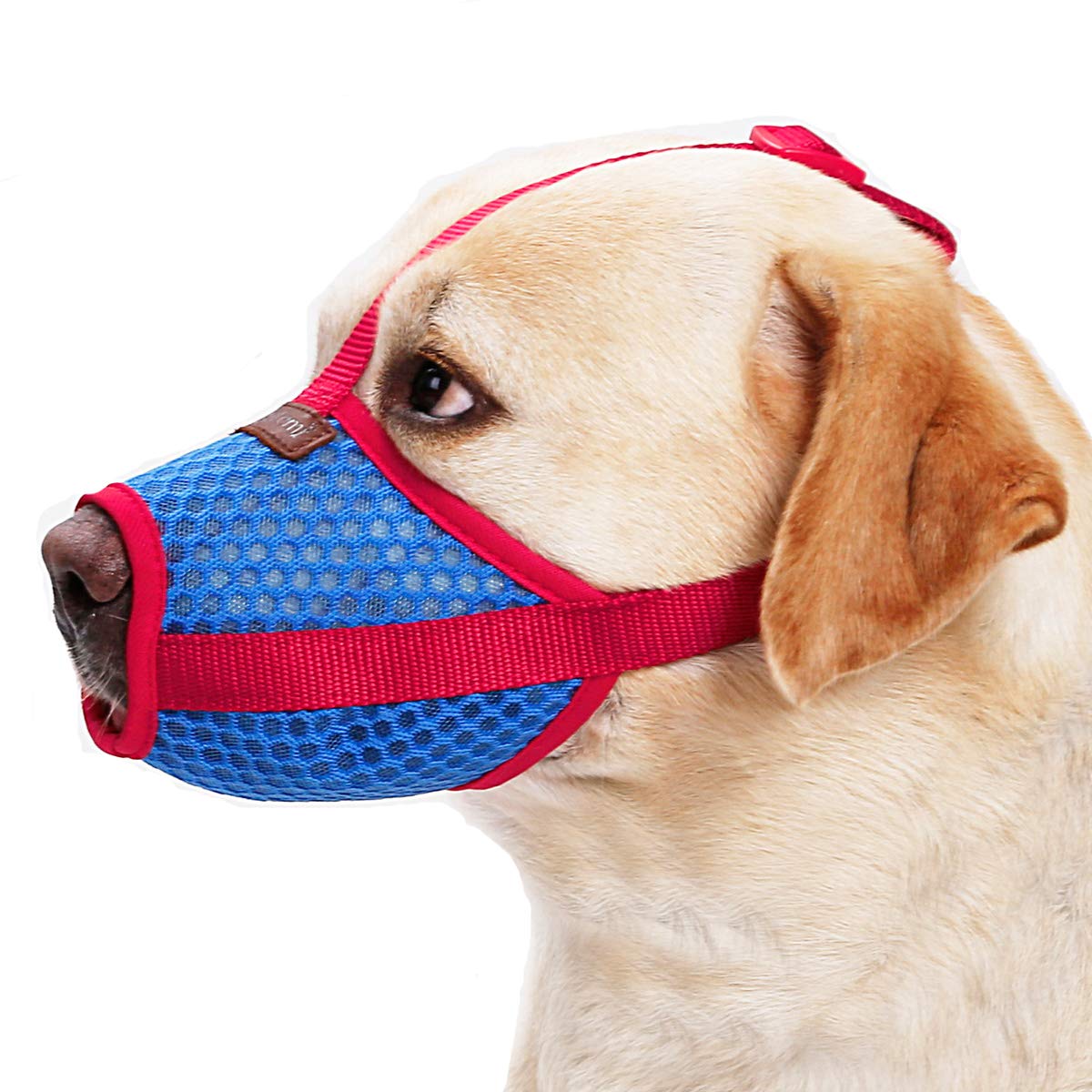 BbearT® Dog Muzzles,Soft Pet Mouth Cover Anti-Biting Anti-Barking Licking Air Mesh Adjustable Dog Muzzle for Large Dogs (XXL)