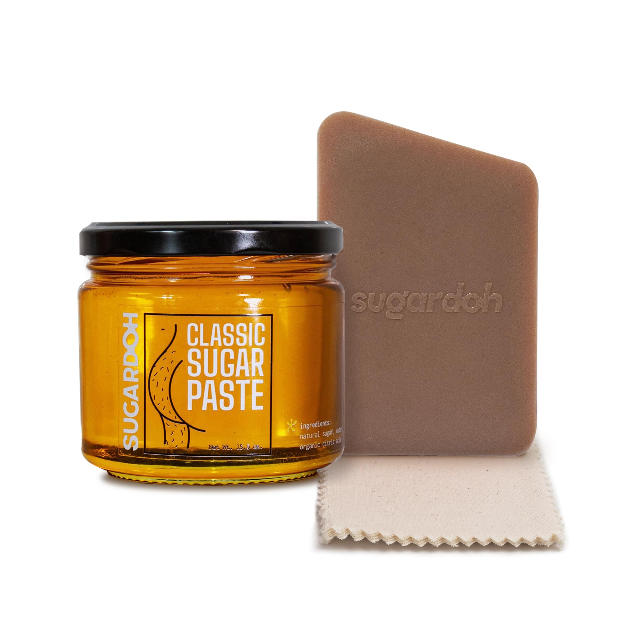 Sugardoh Sugar Waxing Kit for Women As Seen On Shark Tank (Vintage Kit Firm) - Underarms, Bikini, & Beginners - Sugar Wax Hair Removal - Sugaring Tiktok Viral Products - Bikini Wax Kit for Women