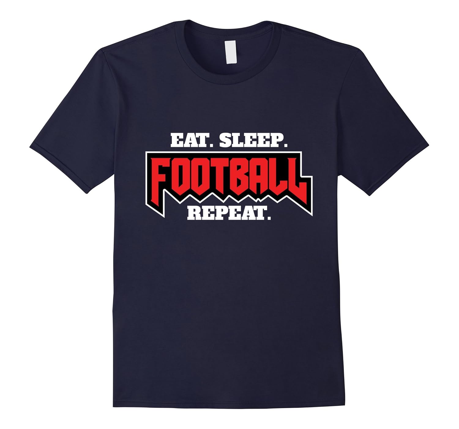 Eat Sleep Football Repeat T-Shirt Sport Shirt-Art