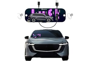 Light Signs for Car, Pink LED, USB Type-C Touch Dimmer Control, Suction Cup Mount， Light Board Sign Suitable for All Cars (pink)