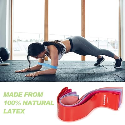 Buy Adoric Life Workout Bands Resistance Elastic Stretch Resistance Bands For Exercise Leg Working Out Women Fitness Workout Band Resistance Loops Set Of 5 Online In Germany B08wykvp23