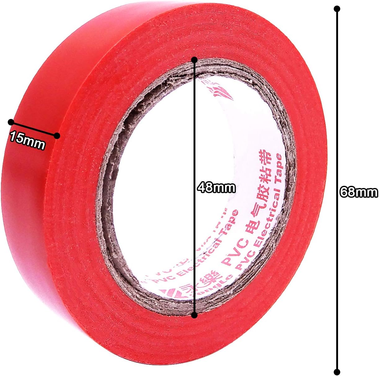 ALBOYI 6 Rolls Red Electrical Tape - Image 4