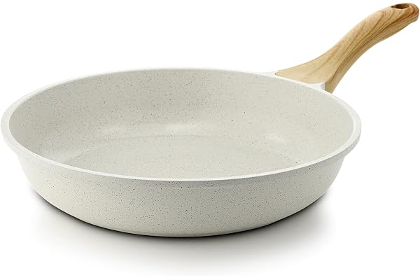 SENSARTE Nonstick Ceramic Frying Pan Skillet, 9.5 Inch Omelet Pan, Healthy Non Toxic Chef Pan, Induction Compatible Egg Pan w