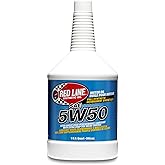 Red Line 11604 SAE 5W50 Fully Synthetic Motor Oil - 1 Quart (12 Pack)