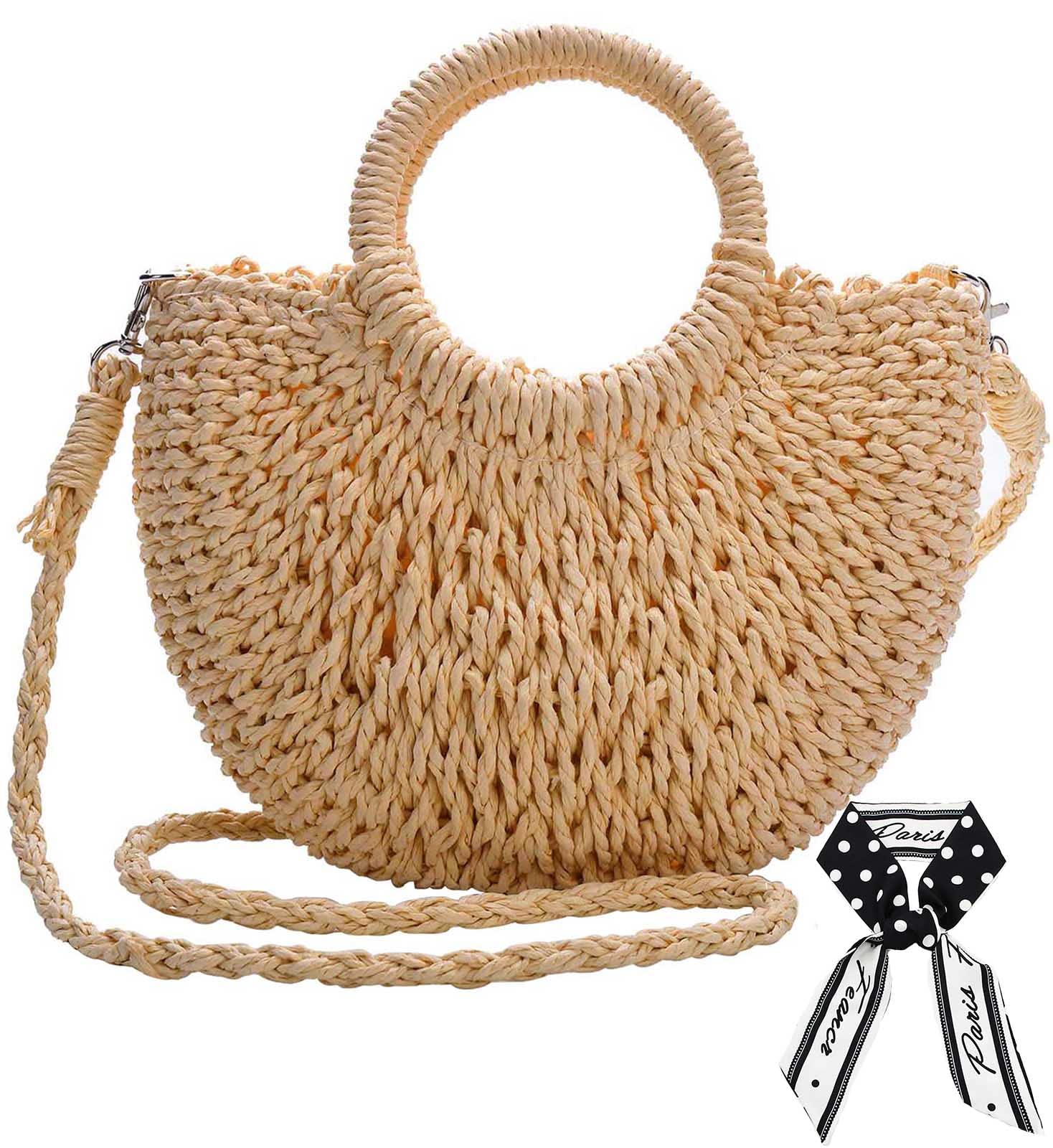 Photo 1 of Dailyacc Straw Shoulder Bag For Women Woven Purse Summer Beach Envelope Clutch Straws Wallet