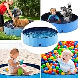SHOKAN Foldable Paddling Pool for Pets and Kids 120x30 cm PVC Non-Slip view 2