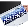 Keyboard Cover for Samsung Chromebook Plus V2 12.2 / Galaxy Chromebook Go 14" XE340XDA XE345XDA / Chromebook 4+ 15.6 XE350XBA / Chromebook 4 11.6" XE310XBA-K01US/K02US -Gradual Blue