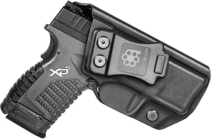 Amazon Com Amberide Iwb Kydex Holster Fit Springfield Xd S 3 3 Xd S Mod 2 3 3 9mm 40s W 45acp Pistol Inside Waistband Adjustable Cant Us Kydex Made Sports Outdoors