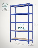 SONGMICS 5-Tier Steel Shelving Unit 60 x 120 x 200 cm Boltless 750 kg view 7