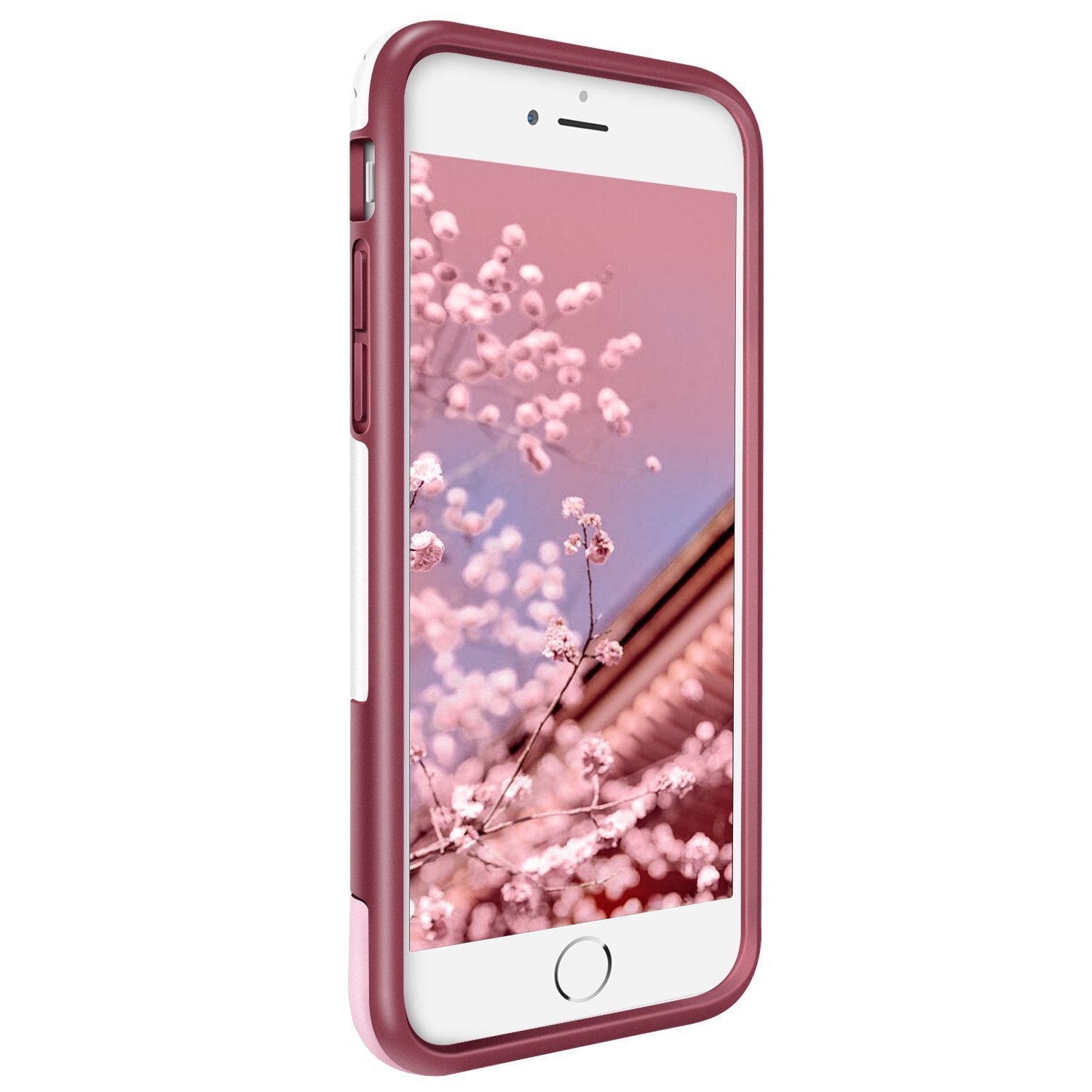 iPhone 6S Case, LoHi Rubber & Silicone Rugged Heavy Duty Protection Hybrid Cover Shock-Absorption Anti-Scratch Stylish Bumper Case for iPhone 6/6S Red