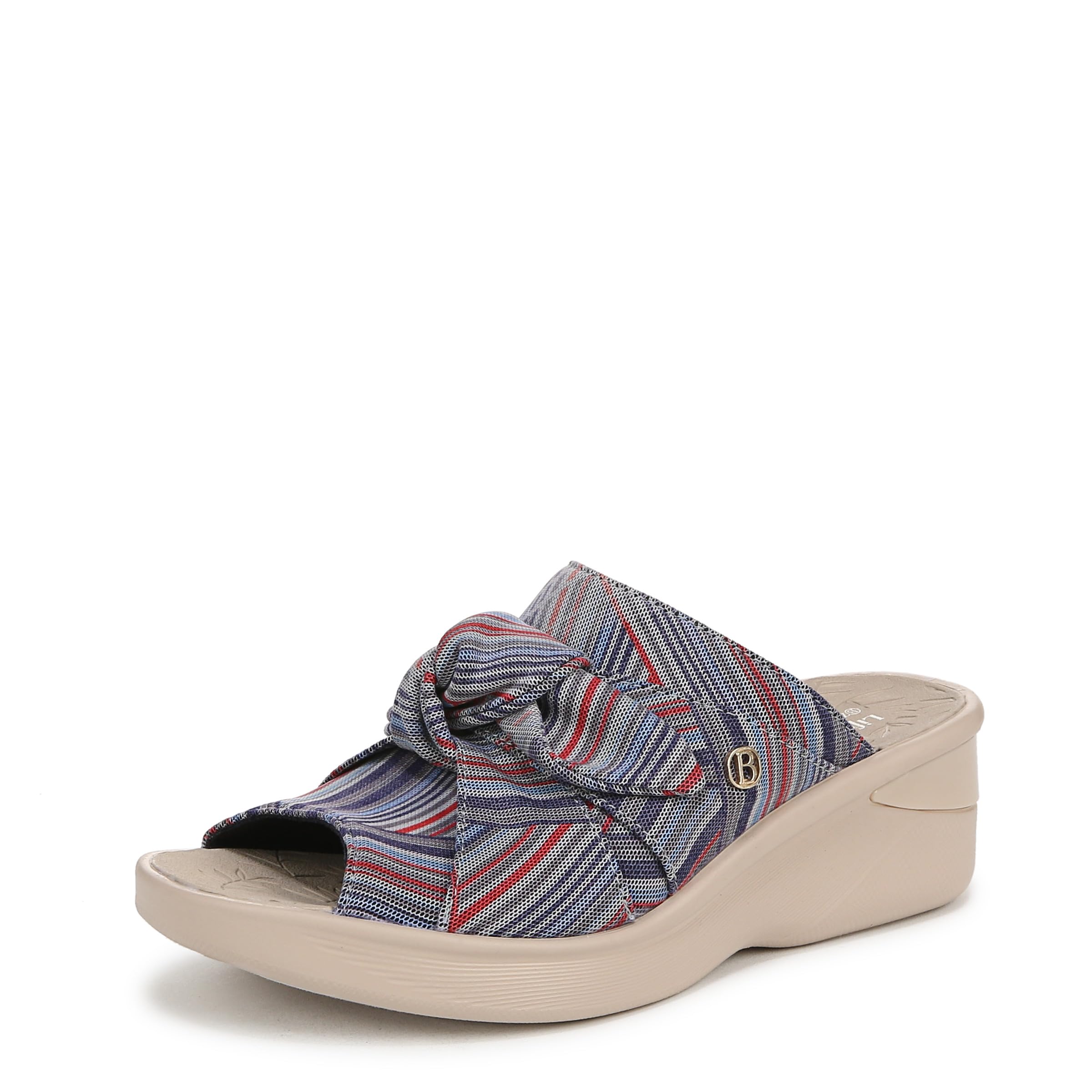 LifeStride Women's Smile Slide Sandal Bright Multi Stripe 7 W Image LifeStride Women's Smile Slide Sandal Bright Multi Stripe 7 W Image