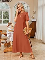 MEROKEETY Women's 2025 Spring Summer Casual Maxi