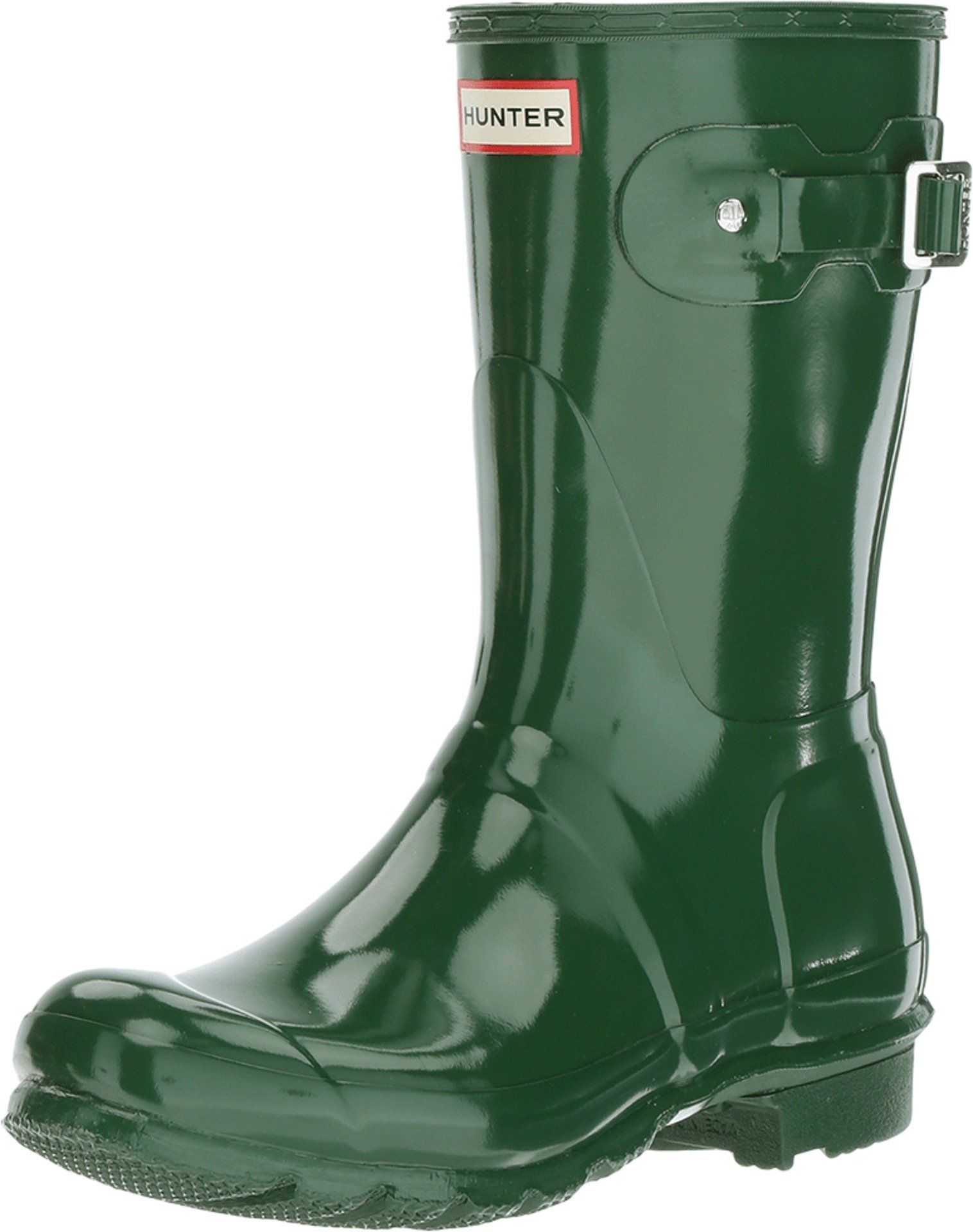 Hunters Original Short Gloss, Unisex-Adult Wellington Boot, Green Green Hgr, 36 Image