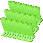 Croknit 36 Pairs Soccer Socks Baseball Football Softball Team Sock Bulk Unisex Long Tube Sport Sock