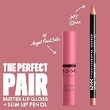 NYX Butter Gloss Make Up Lip Gloss 15 Angel Food Cake Cruelty Free 0.27 oz view 4