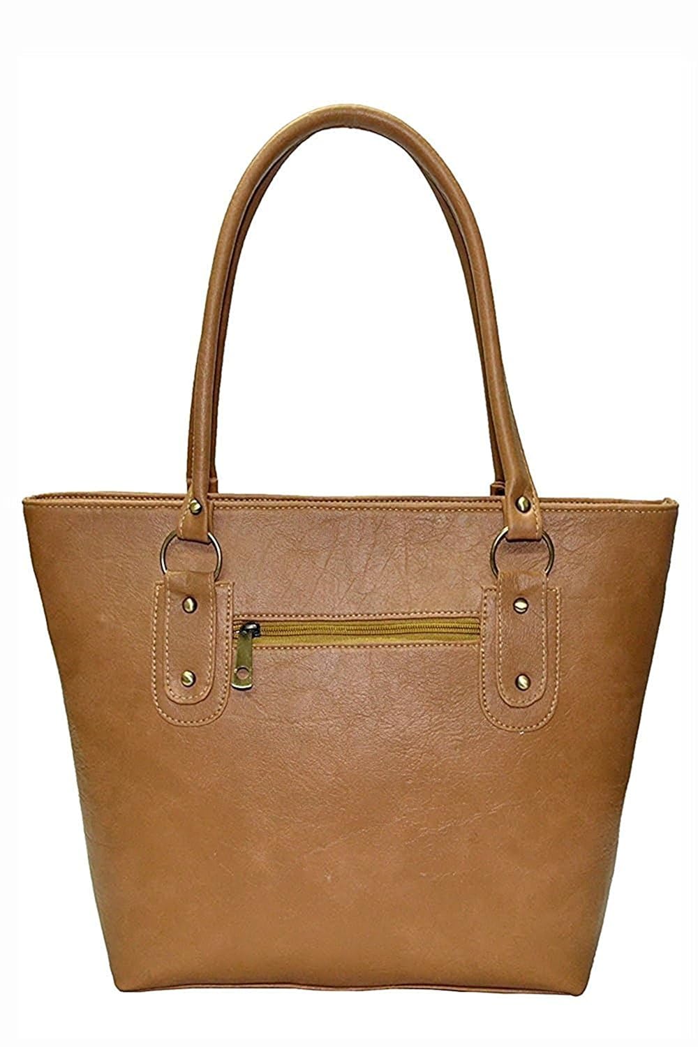 mermaid women's stylish handbag combo (tan and beige)