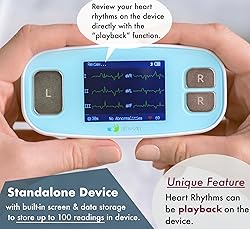 EMAY 6L Portable ECG Monitor | Record ECG and Heart