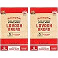 Joseph's Bakery Lavash Bread, Flax Oat Bran & Whole Wheat, Reduced Carb, Fresh Baked (8 Count Flax)