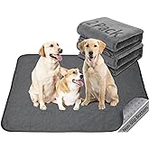Washable Dog Pee Pads 36x72 2Pack Reusable Whelping Pads, Absorb Dog Mats Non-Slip Puppy Training Pads for Whelping, Potty, Training, Playpen, Crate