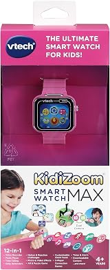 VTech KidiZoom Smart Watch Max Kids Pink - 1.69" Touchscreen, Dual Camera, Games view 5