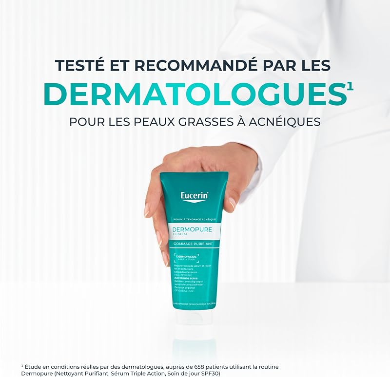 DermoPure Clinical Gommage Purifiant, Soin pour peau grasse, 100 ml