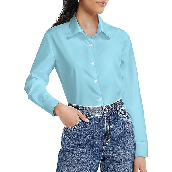 Amazon.com: Women's Long Sleeve Tops, Seafoam to Mint Green