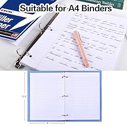Kaisa3 Pack Notebook Paper College Ruled 3-Hole