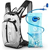 Nepest Hydration Pack Backpack for Women & Men, Lightweight Water Backpack with 2L Water Bladder for Hiking Cycling Running Biking