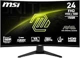 MSI MAG 244C 24 inch Curved FHD Monitor 1500R 1ms 180Hz VA DP HDMI