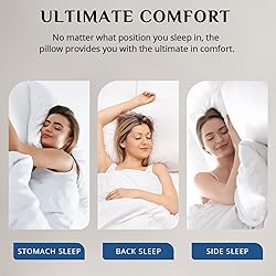 JOLLYVOGUE Pillows Standard Size Set of 4, Washable