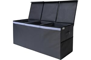 SoftOwl Extra Large Toy Storage Organizer with Lid - Sturdy, Collapsible Toy Chest Storage Box Design - Toys Bin with Dividers for Kids, Nursery, Bedroom, Playroom 37"x16"x14"