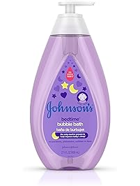 Johnson&rsquo;s Bedtime Baby Bubble Bath with NaturalCalm Aromas, Hypoallergenic and Sulfate-Free Nighttime Bubble Bath, 27.1 fl. oz