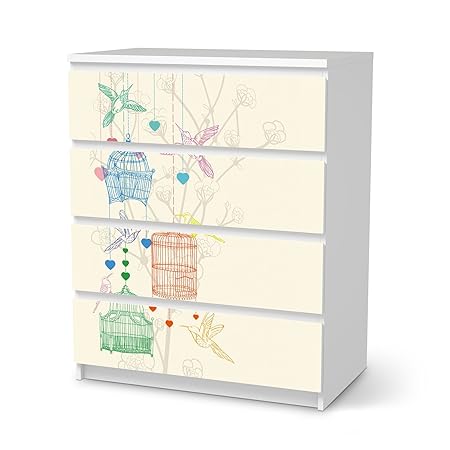 Furniture Foil Bubble Stick Ikea Malm 4 Drawers Sticker Design
