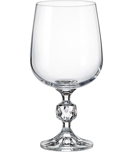 Amazon.com | Czech Bohemian Crystal Glass Set of 6 Champagne