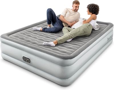 Bestway TriTech King Size Airbed with Built-In Pump 203x152x46 cm