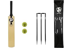 SG County Premium Cricket kit, endorsed by Rishab Pant (Size 3 and Size 4) for Youth, Includes 1 SG County Bat, 2 Light Tenni